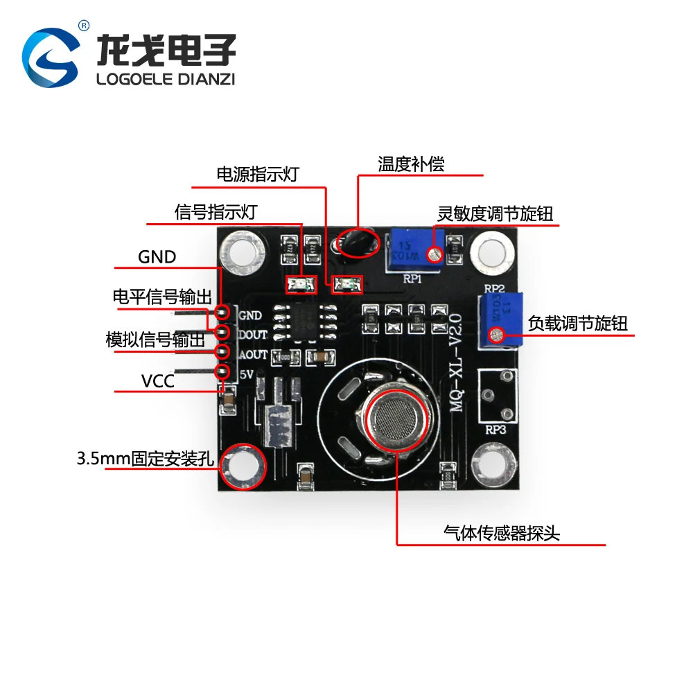 VOC Gas Sensor Detection Module Wsp2110 Has High Sensitivity for Toluene, Formaldehyde, Benzene and Other Organic Harmful Gases