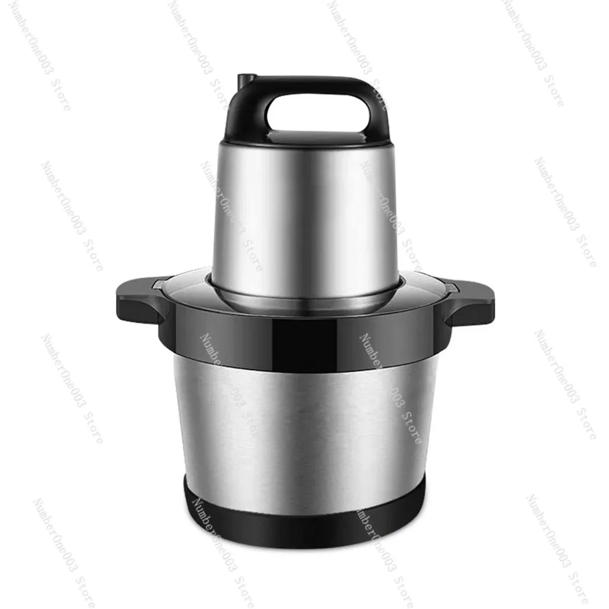 6L Stainless Steel Electric Meat Grinder, Dual Speed Household Mincer with EU & UK Plug, Kitchen Food Processing Tool