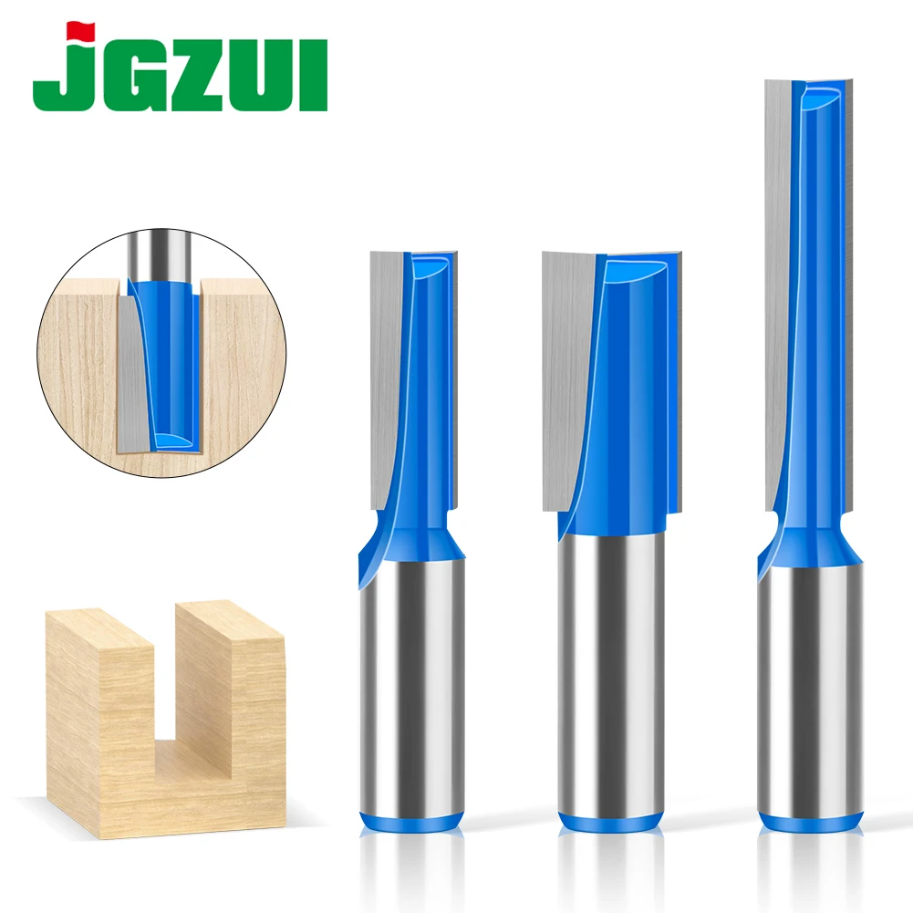 

1pc 12mm 1/2"Shank Lengthened Bottom Milling Router Bit Woodworking Edge Trimmer Straight Cutter Lockhole Woodworking Tool