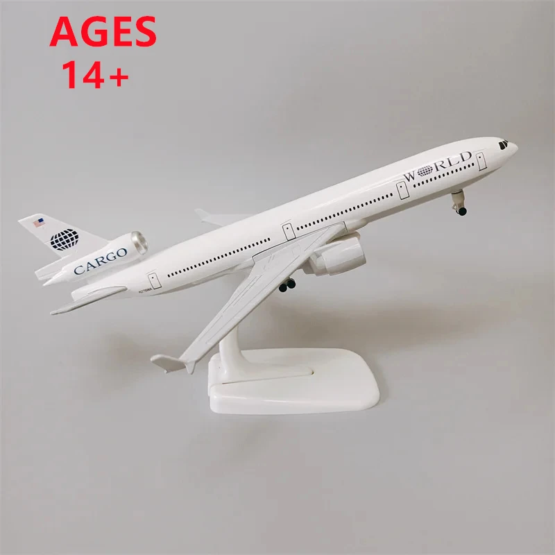 

Scale Airplane Model 1:400 Mcdonnell Md-11Cargo Plane 20CM Diecast Metal with Stand Alloy Airplane Model for Adult Model Plane