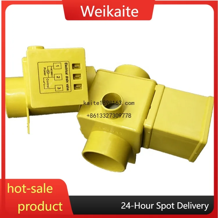 Acessórios de lavanderia comercial 2 3 polegadas válvula de drenagem em ângulo reto válvula de drenagem eletrônica