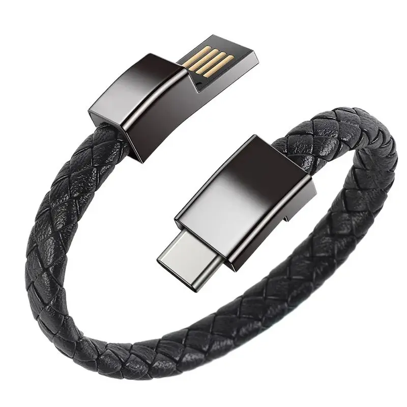 Portable bracelet Fast charging cable suitable for iPhone 11 12 13 14 Pro Max Samsung Huawei Xiaomi USB Micro Type-c Data Line