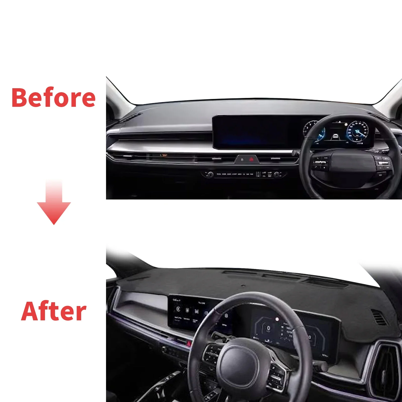 for Kia STONIC 2025 2026 2027 Custom fit Dashboard Cover Sun Shade Dash Mat Anti‑Glare Anti‑Reflection Carpet Dash Pad Dashmat - view 3