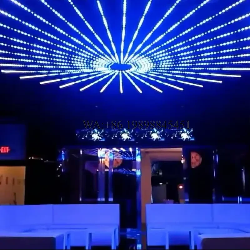 WMWMNU Music Control DMX512 RGB Led Meteor Tube Light for Nightclub Disco Stage Decoration