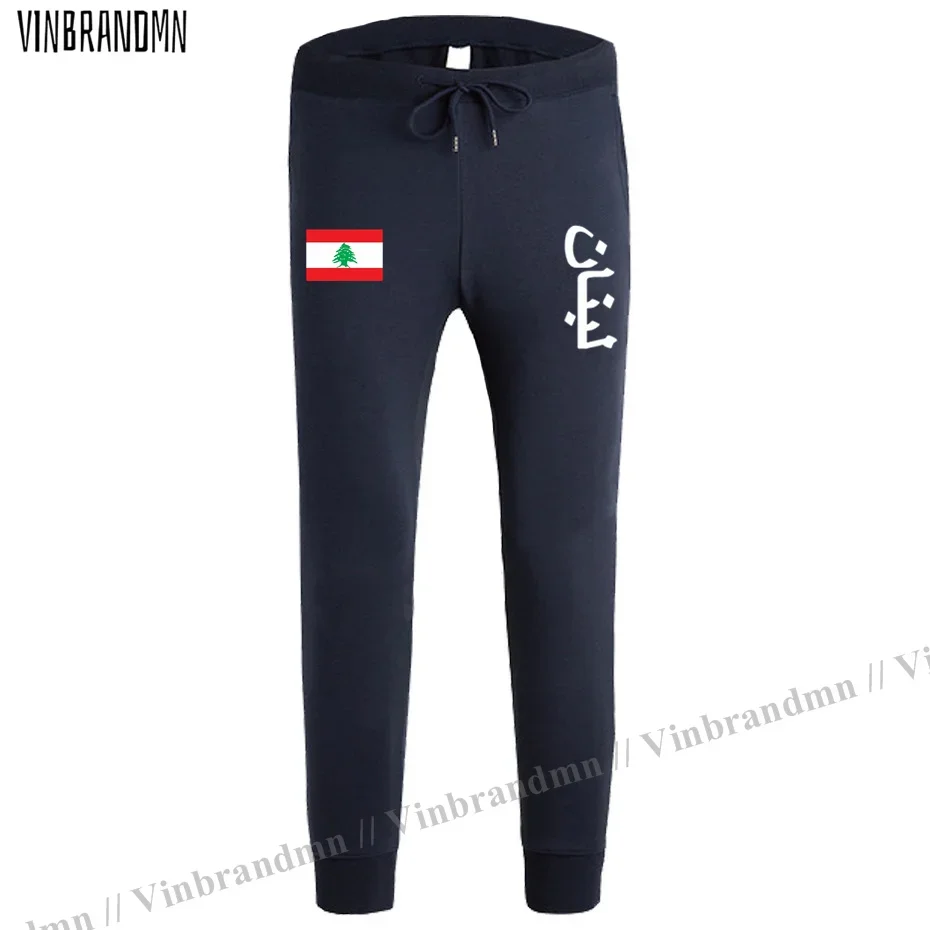 الجمهورية لبنانية لبنان LBN العربية رجل السراويل ركض بذلة Sweatpants المسار العرق اللياقة البدنية الصوف التكتيكية عارضة الأمة