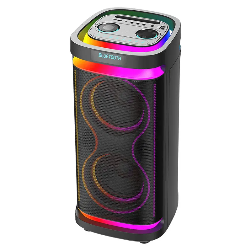 XPM-2084  Dual 8 Inch Party Speaker Rechargeable Powerfull Outdoor Wireless Speaker With 2 MIC