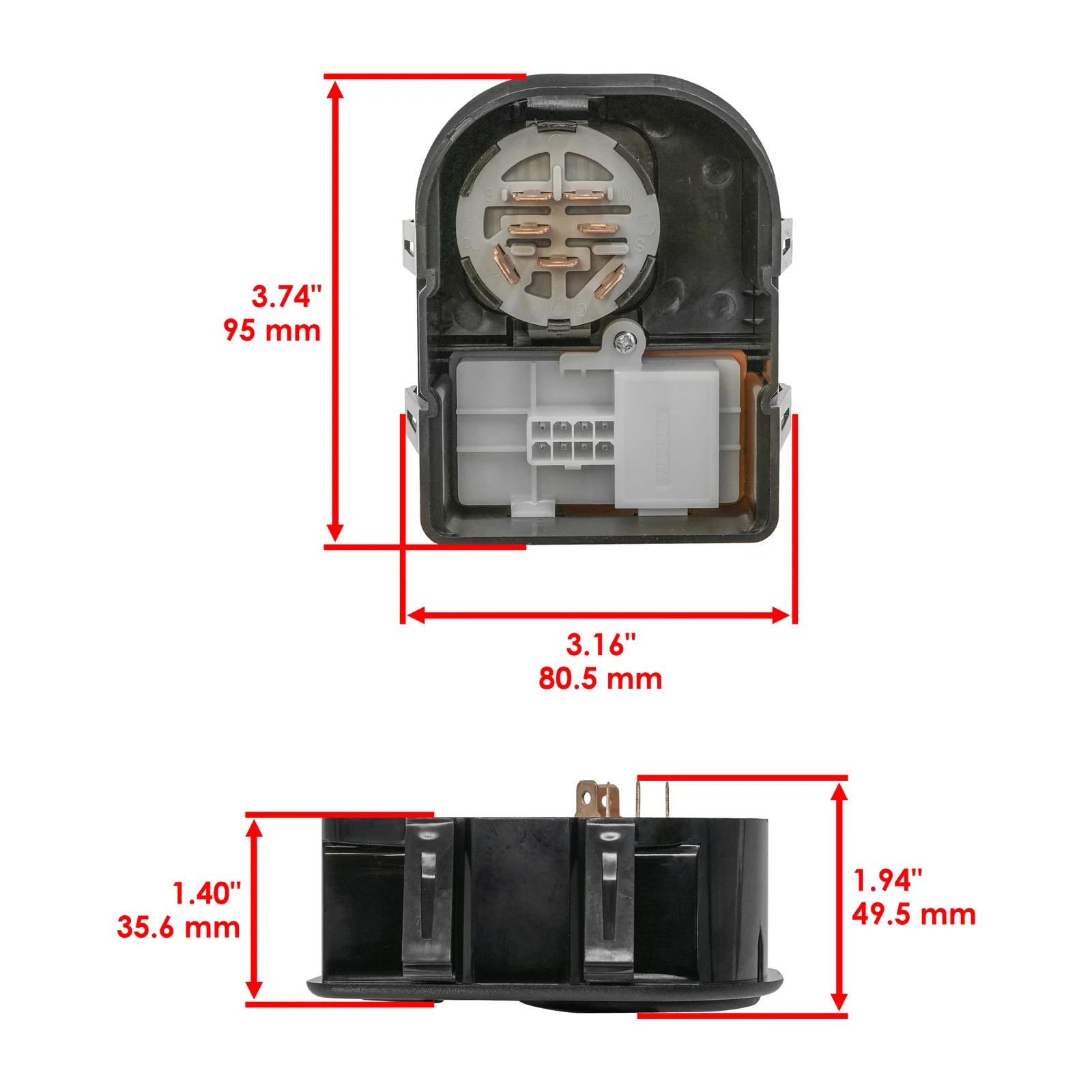 725-04227 925-06119 Ignition Switch Module with Keys for Cub Cadet MTD Lawn Mower Tractor Replace 2030-016 GY20680 72504227