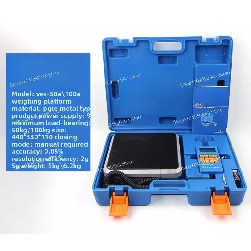 VES-50A/50B/100A/100B Refrigerant Digital Scale for Accurate AC Recharge,Electronic Charging Scale for HVAC & AC Maintenance