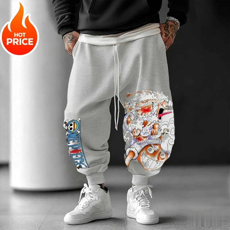 

Цельный Луффи аниме Harajuku мужские винтажные зимние спортивные брюки уличная одежда большие женские повседневные леггинсы спортивные штаны унисекс бот