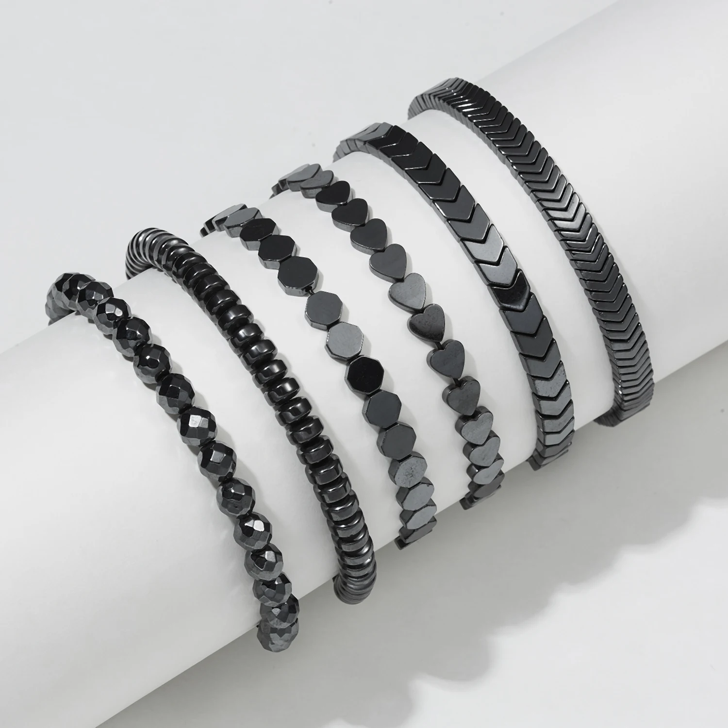 No-magnetic Black Hematite Bracelet For Women Men Healing Beads Health Jewelry Handmade Woven Friendship Party Yoga Charm Gifts