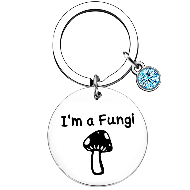 Mushroom Key Chain Ring I'm a Fungi keychains pendant Mycology Gift Mushroom Hunter Gift Fungus Lover Gift Fungi Pun Gift