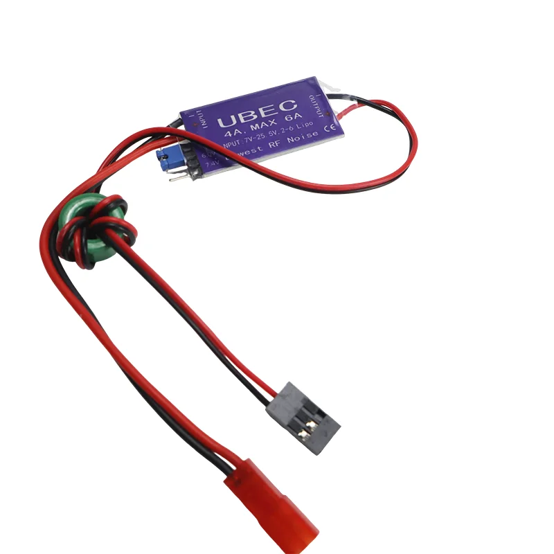1 peça 4a 6a 8a saída ubec 5v/6v 6a/8a max 12a 2-6s lipo/6-16 célula ni-mh interruptor de entrada modelo bec para avião rc expandir