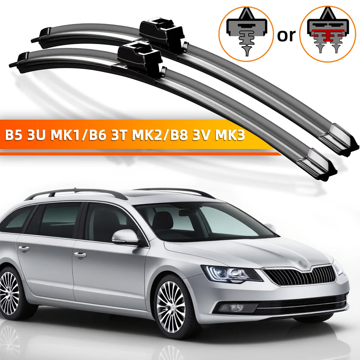 

YONGRUN 2 шт. передний стеклоочиститель подходит для Skoda Superb Mk1 Mk2 Mk3 2001-2023 аксессуары для лобового стекла 2004 2008 2015