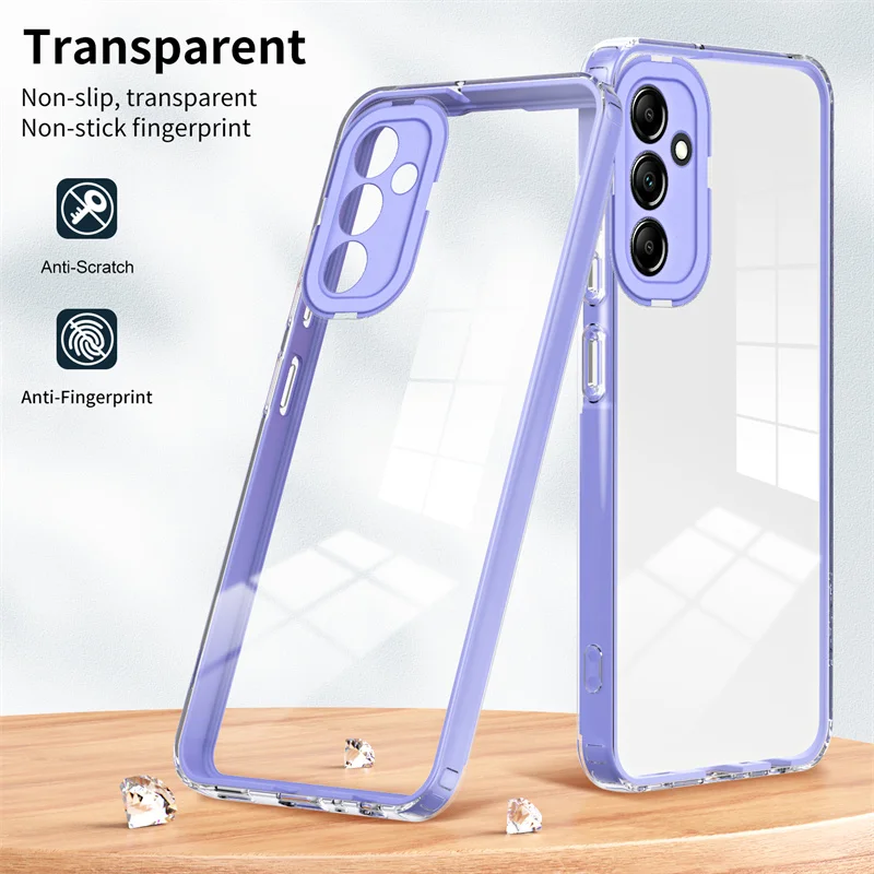 For Samsung Galaxy A24 4G A245F Case Shockproof Hard PC Bumper Silicone TPU Clear Back Cover Case for Samsung Galaxy A24 4G