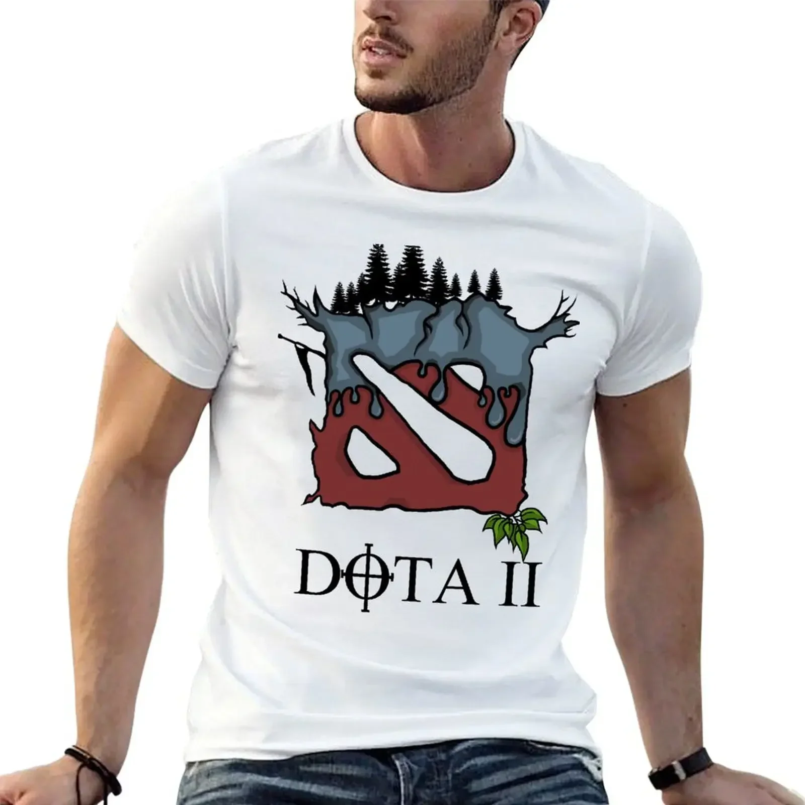 Dota 2 T-Shirt graphic t shirt vintage oversizeds black t shirts for men