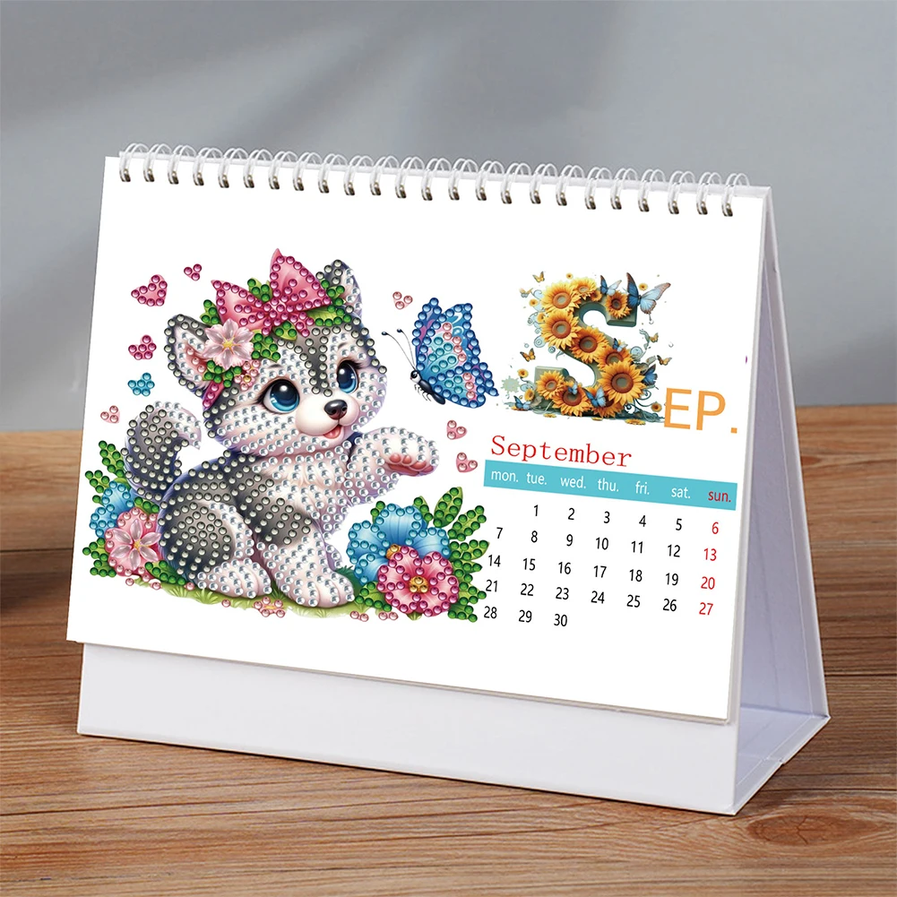 

5D/DIY календарь, комплект календаря с алмазной живописью, алмазные украшения, календарь, хрустальная живопись, настольные календари, комплект, подарок для друзей
