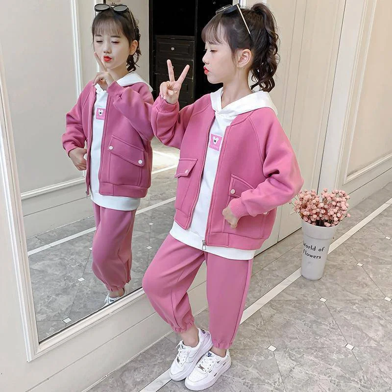 

Girls /Boys Suit Coat+Pants Cotton 2Pcs/Sets 2022 New Arrive Spring Autumn Thicken Teenager Warm Kid Outdoor Children Clothing