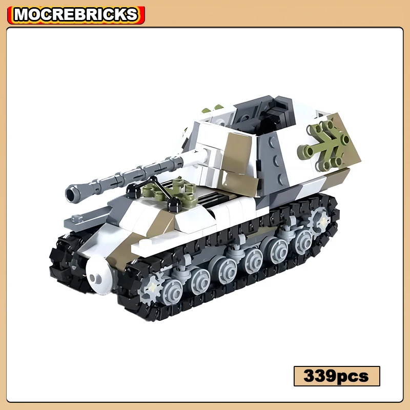 MOC Building Blocks Military Army Armored Chariot Marder I German WW2 Tank Destroyer DIY Technology Bricks Model Kid's Toys Sets