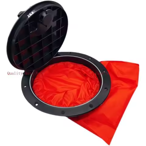 6'' 8" Round Deck Plate Kit Deck Hatch Cover with Storage Bag for Kayaks Boat Fishing Rigging