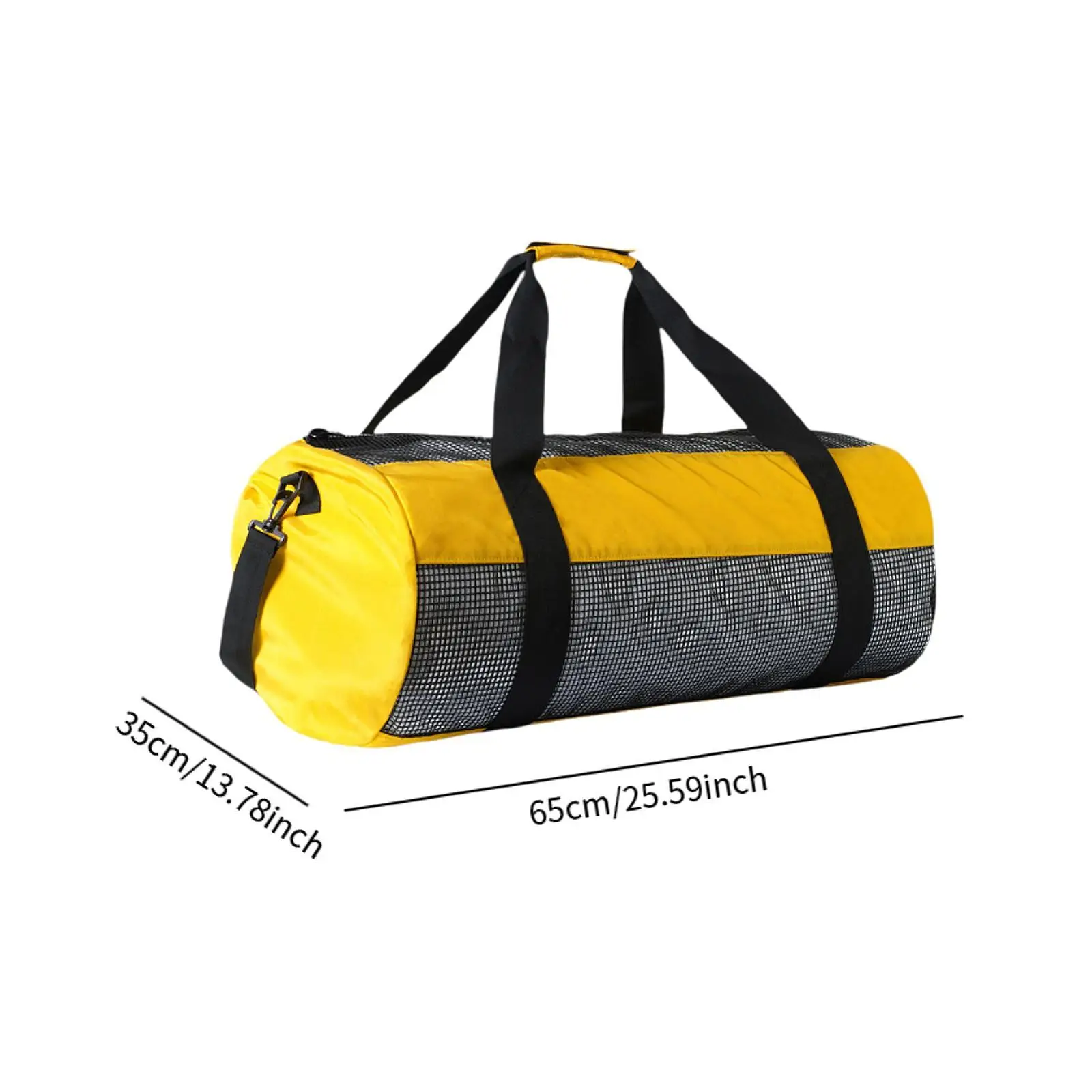 

Mesh Diving Duffle Bag Equipment Versatile with Zipper Handbag Mesh Dive Duffel Bag Diving Gear Tote for Rafting Underwater