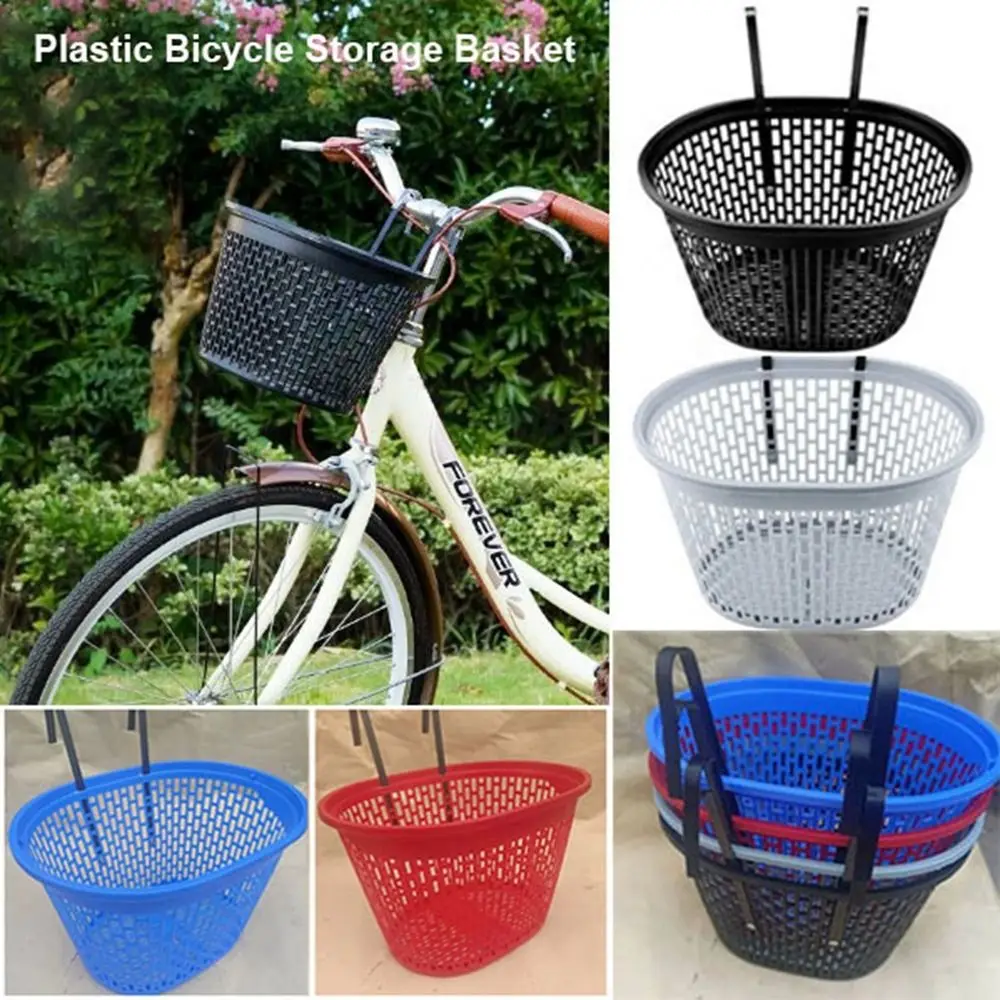

Multicolors Children Bike Basket Plastic 6 Styles Bicycle Storage Bag Hollow Bike Front Carrier Bag Rear Cycling Accessories