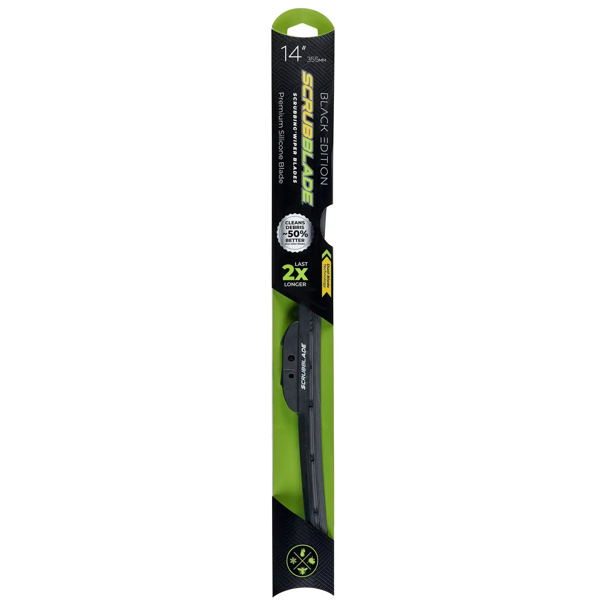 

14" 350MM Scrubblade Black Edition Silicone Wiper Blade