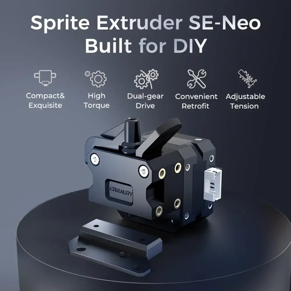 Creality Sprite Extruder SE Neo Kit 3D Printers Direct Drive Upgrade Dual Gear High Torque for Ender 3 Neo/3 V2 Neo/3 Max Neo