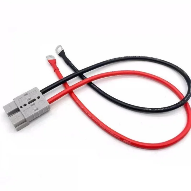 

N11R 50A 8Awg аккумулятор для быстрого подключения комплект кабелей для электрического вилочного погрузчика с уплотнительным кольцом, 40 см/1 фута с быстрым разъемом