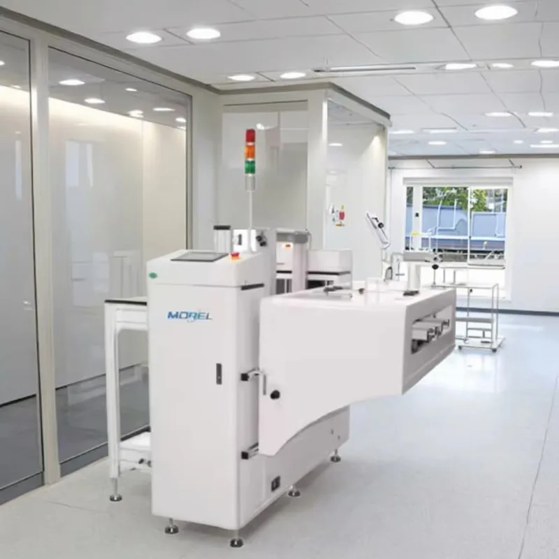 Morel NL-L-TN PLC-Controlled Automatic PCB Unloader with NG/OK Sorting Conveyor for SMT Production Line 12-Month Warranty