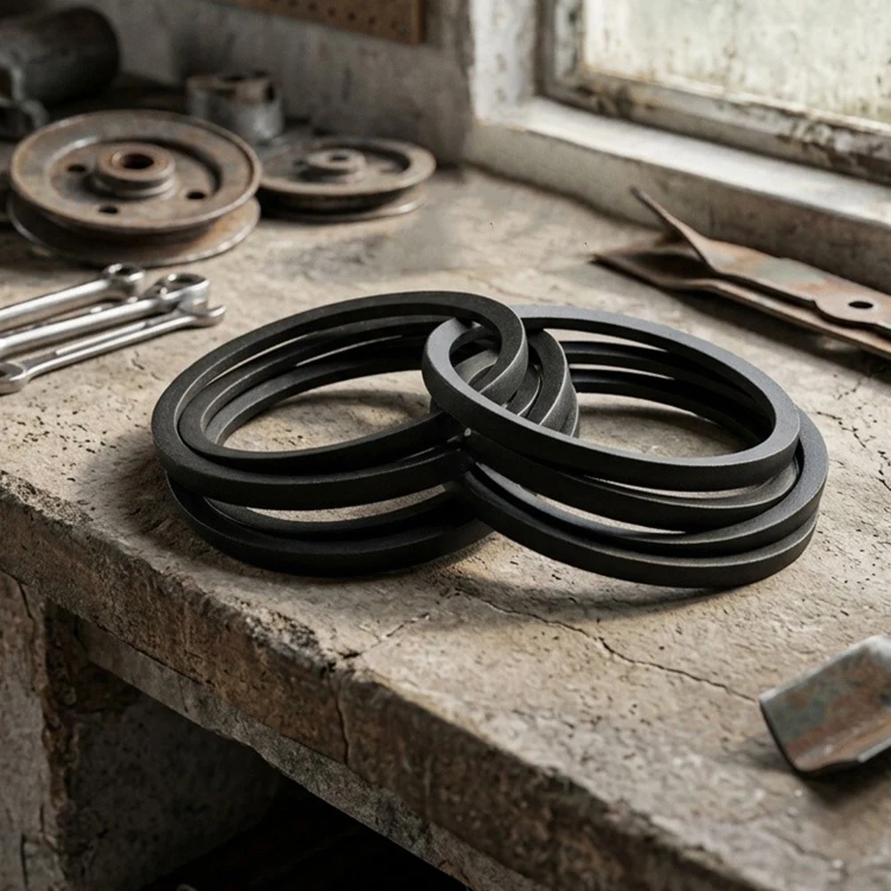 Replacement Deck Belt Deck Drive Belt Robust Rubber Construction Optimal Tension Maintenance Straightforward Installation