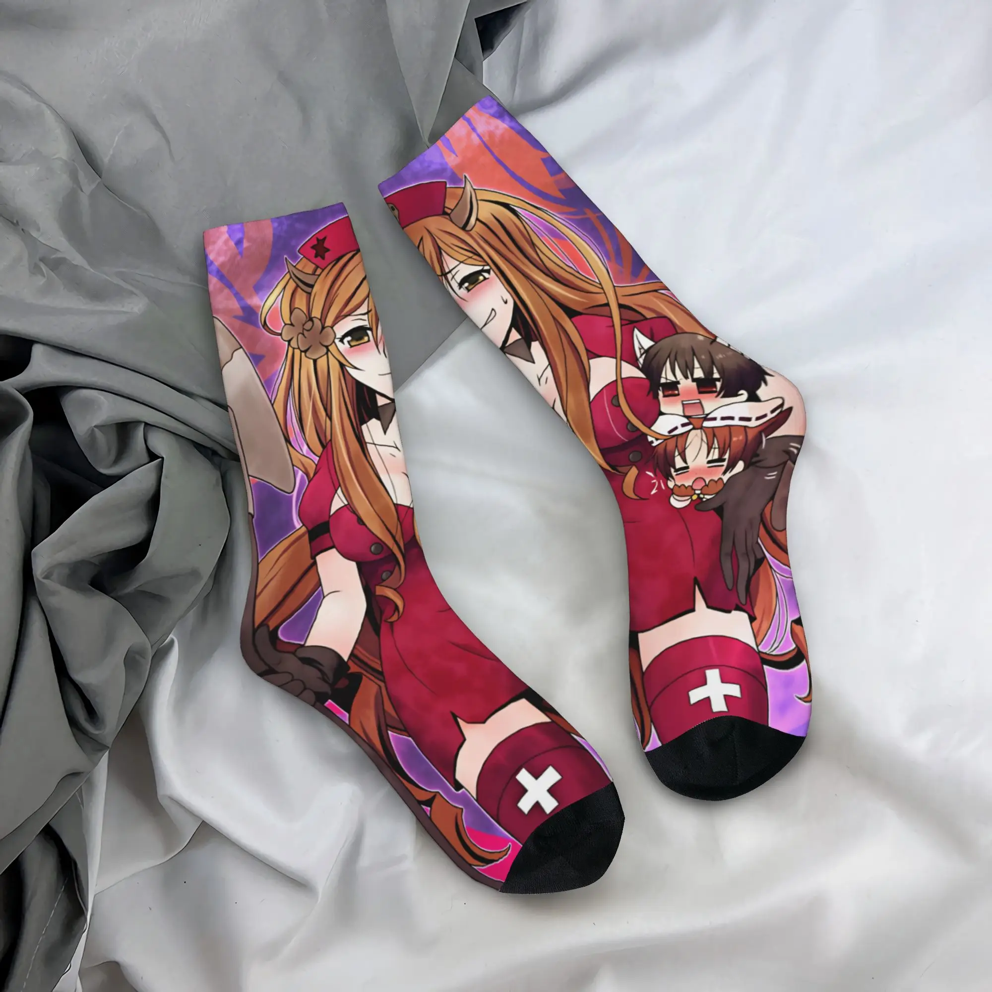Harajuku Erzsebet Hedervary H-Hetalia A-Axis P-Powers Socks Women Men Warm 3D Printing  Sports Basketball Socks