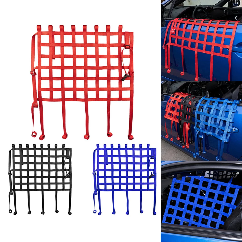 Car Racing Window Net Racing Rally Safety Equipment Window Protect Belts Safety Interior Accessories