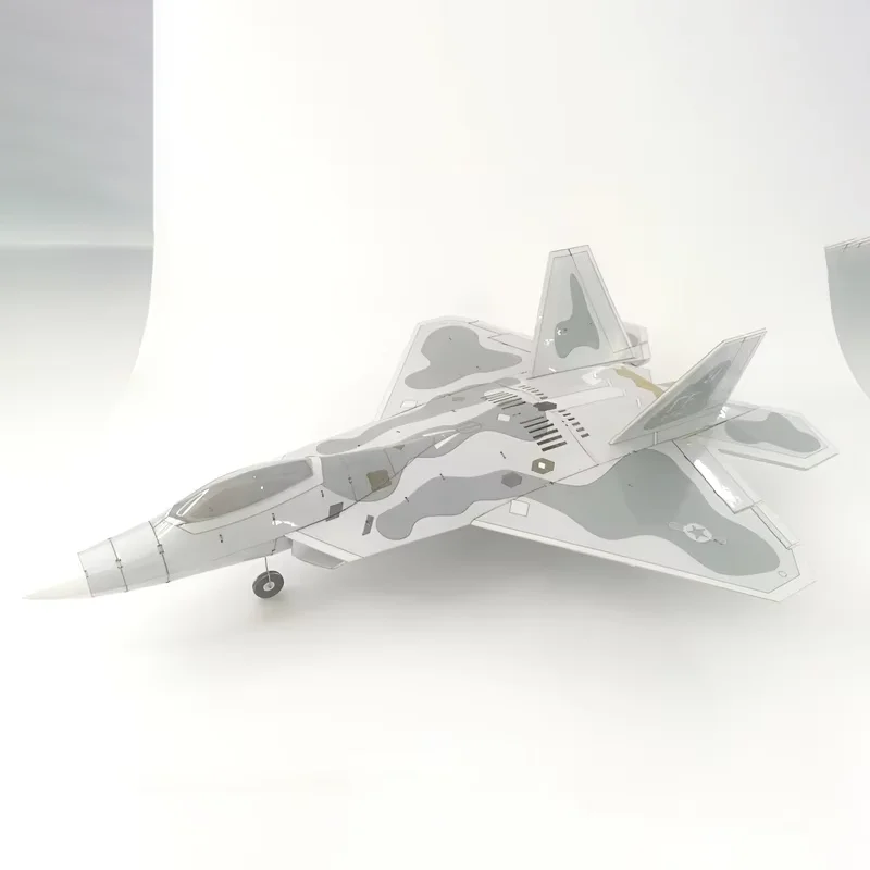 

Hot Selling Remote Control Rc Handmade Diy Model Airplane F22 Double 30 Channel Remote Control Model Airplane Desktop Ornament