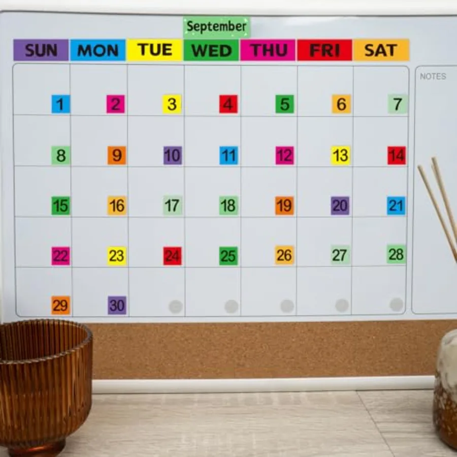 Magnetic Calendar Numbers Doublesided Month Week and Holiday Magnets Labels for Calendar Whiteboard Classroom Teacher Supplies