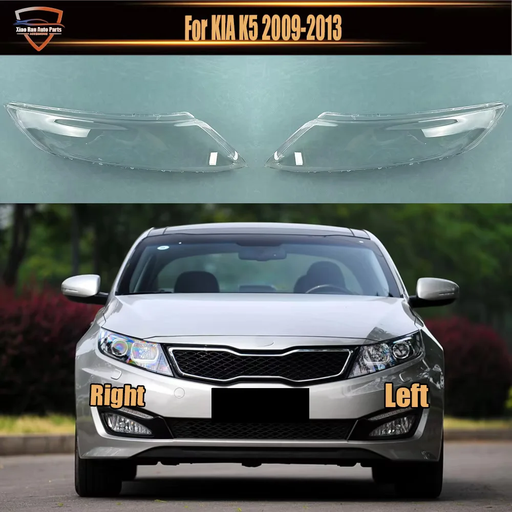 Front Headlight Cover For KIA K5 2009-2013 Transparent Lamp Shade Headlamp Lamp Shell Replace Original Lampshade Plexiglass