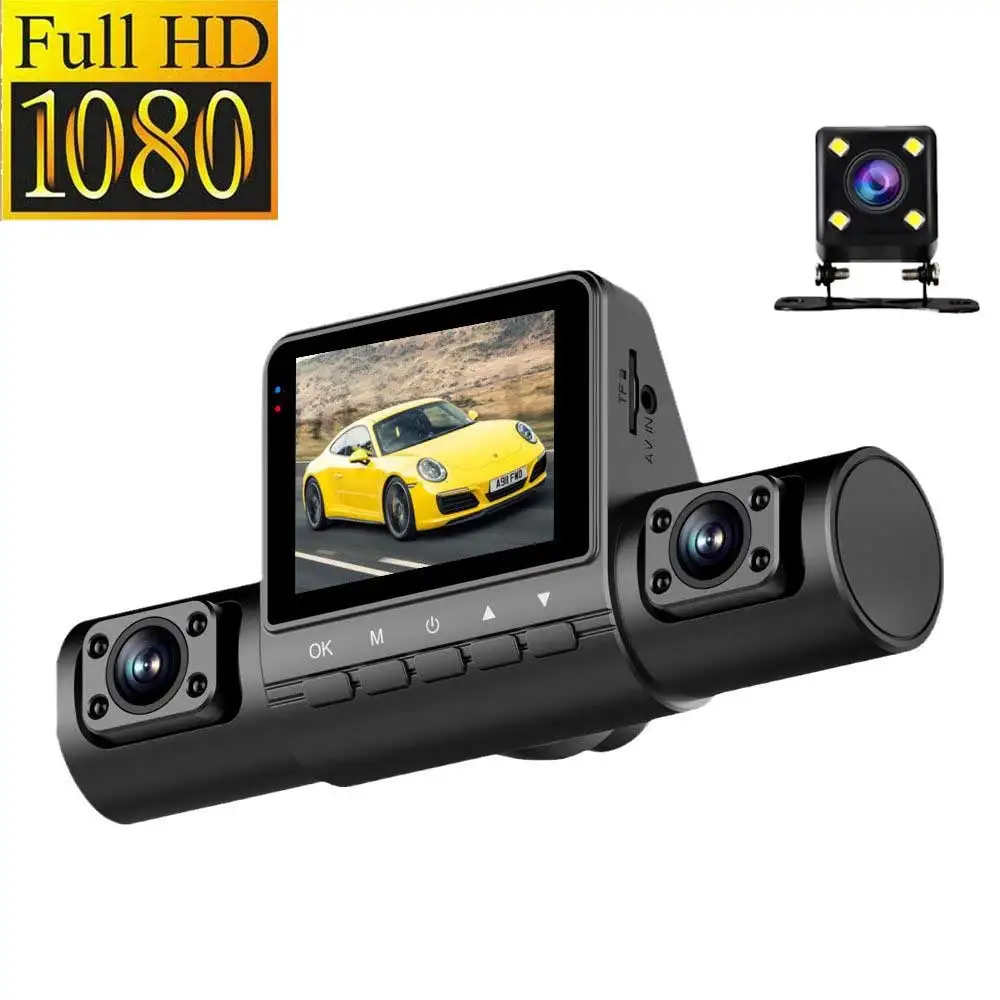 

4 Channel Dash Cam for Car DVR Night Vision Tachograph Car 4 Lens Car Front and Rear Left and Right Simultaneously Car Recording