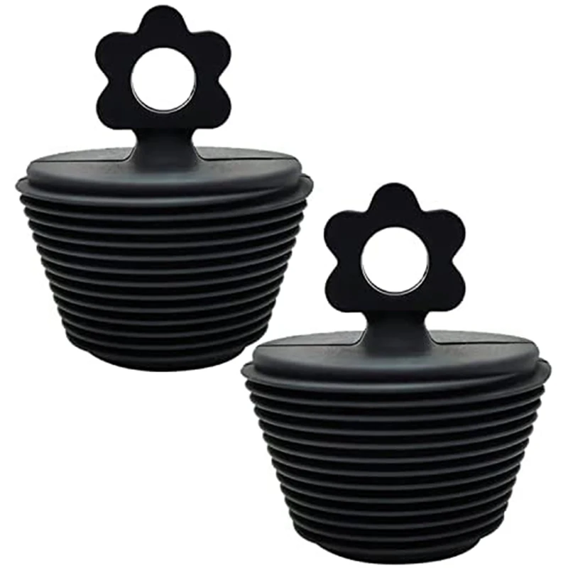 سدادة حوض الاستحمام العالمية، سدادة حوض الاستحمام من السيليكون، سدادة تصريف حوض الاستحمام لمصارف حوض الاستحمام في المطبخ (عبوتان)