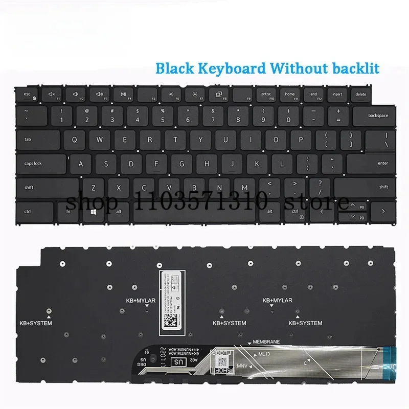 لوحة مفاتيح الكمبيوتر المحمول الأصلية الجديدة لأجهزة Dell Inspiron 5310 5410 5415 5418 5320 7415 7425 p144g p147g vostro14pro latitude 3420