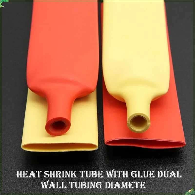 

1/5/10/25/50M 4:1 Heat Shrink Tube with Glue Dual Wall Tubing Diameter 4 6 8 12 16 20 24 40 52 72mm Adhesive Lined Sleeve Wrap