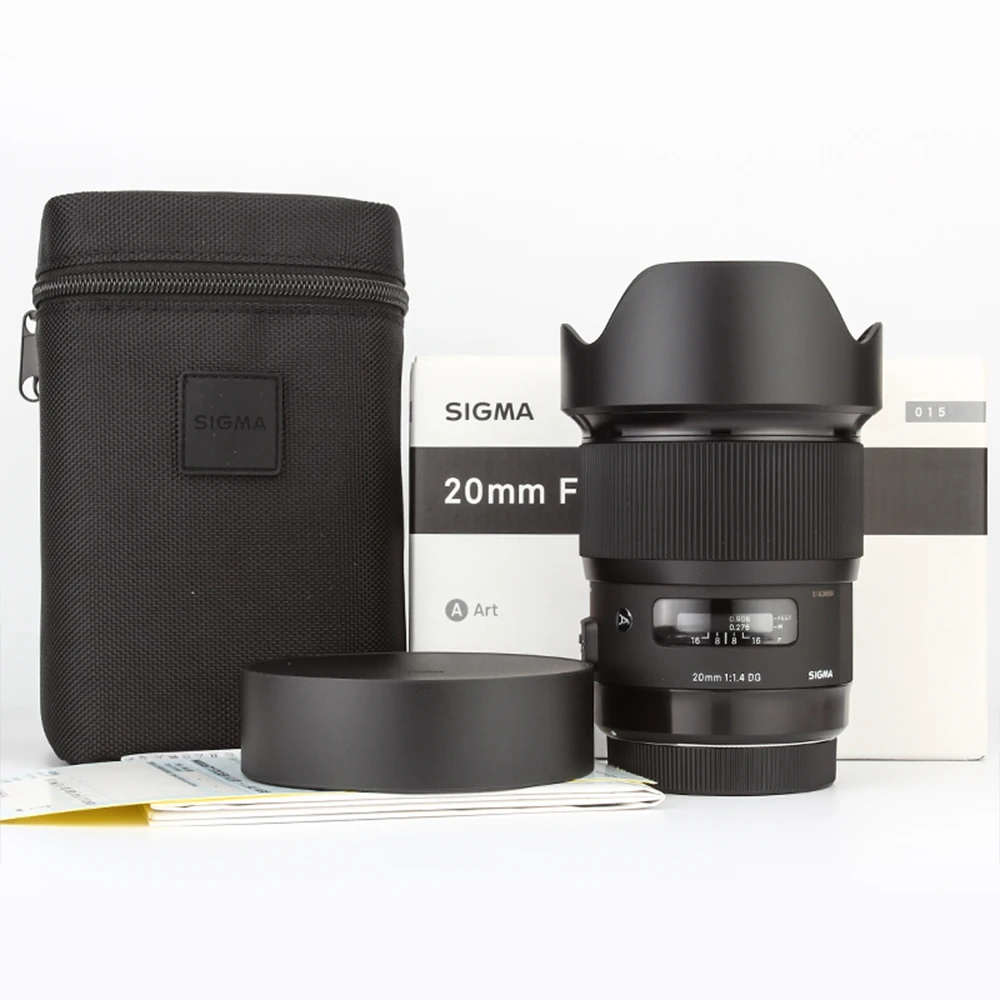 Sigma 20mm F1.4 DG Art Lens Full Frame 20mm F1.4 Wide Angle Prime Lens For Canon Mount or Nikon Mount or Sony E Mount