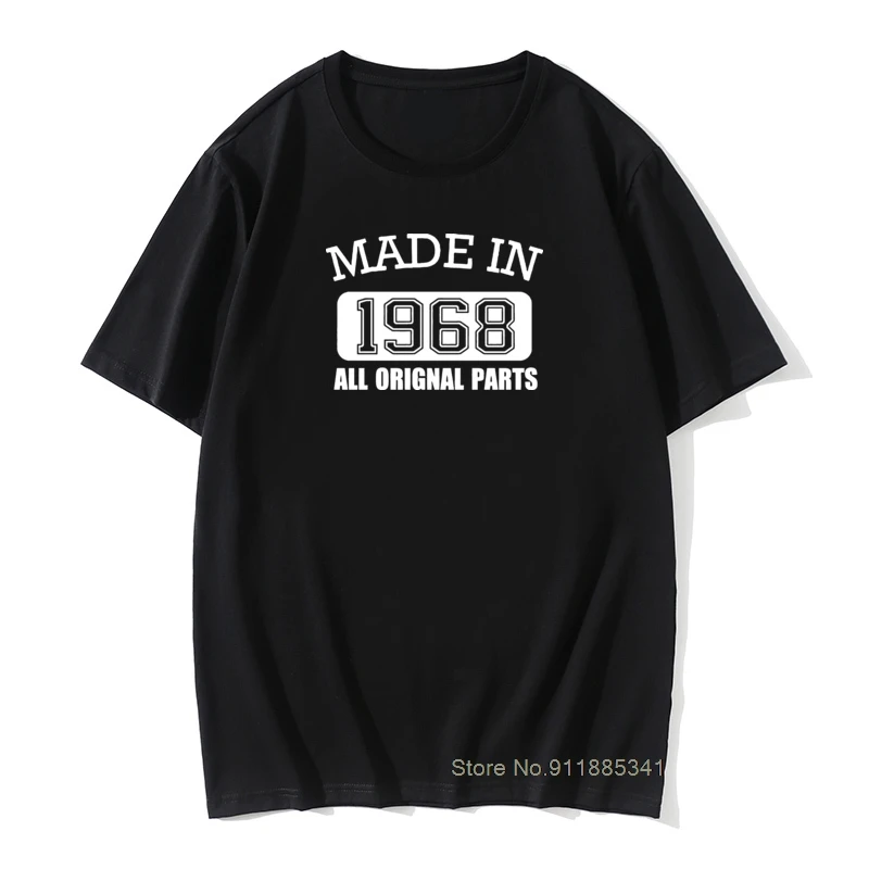 Men Made in 1968 All Original Parts T-Shirt 50 Years of Being 50th Humorous T Shirt