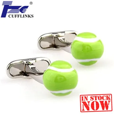 

Green Tennis Ball Cufflink Cuff Link 2 Pairs Shipping