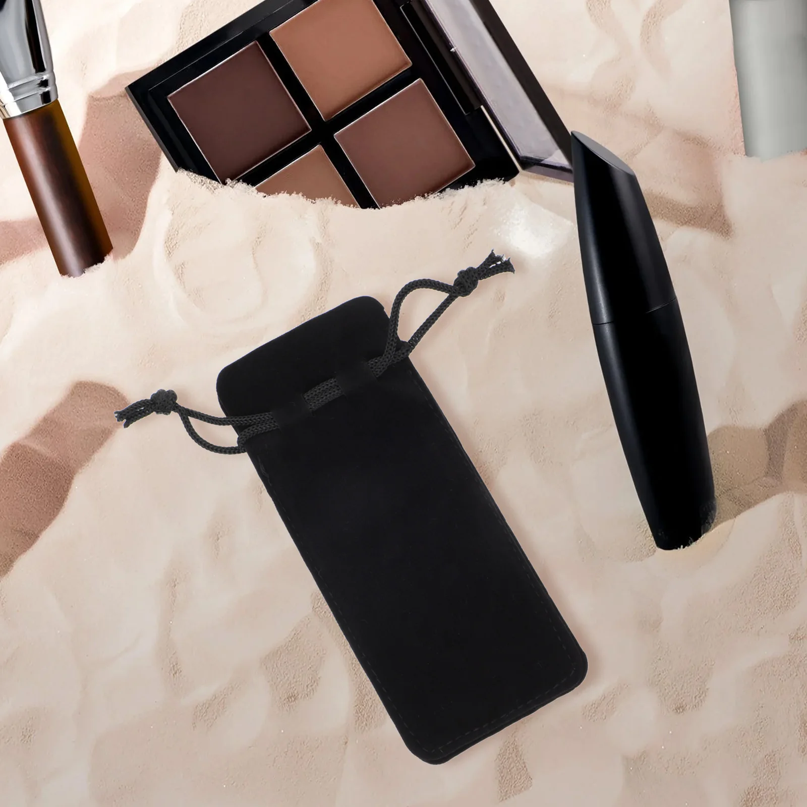 

6 Pcs Lipstick Storage Bag Gloss Organizer Holder Perfume Dust-proof Women Makeup Double-sided Fleece Pouch Miss