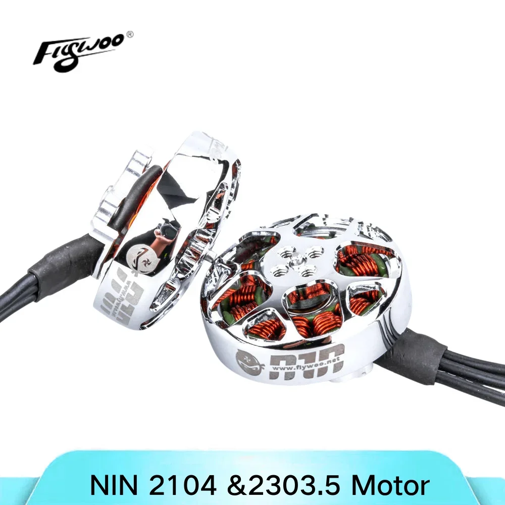 FLYWOO NIN 21041800/3000KV & 2303.5 1750/3000KV محرك Fpv خفيف للغاية لطائرة Whoop وTothpick بدون طيار طائرة بدون طيار fpv لتقوم بها بنفسك أجزاء