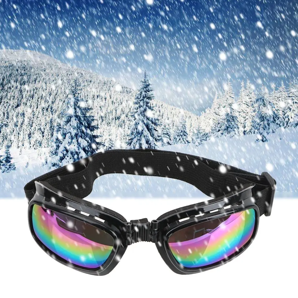 

Outdoors Sports Windproof Cycling Glasses Foldable Vintage Snowboard Goggles Adjustable Dustproof Motorcycle Glasses Cycling