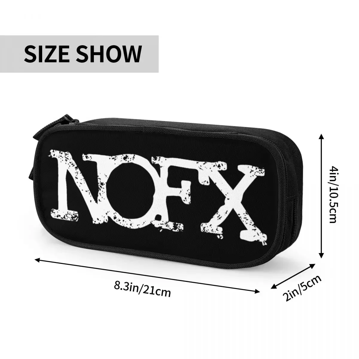 جميل الشرير الفرقة NOFX مقلمة روك قلم رصاص الحقيبة القلم للطلاب سعة كبيرة حقيبة الطلاب الهدايا المدرسية القرطاسية