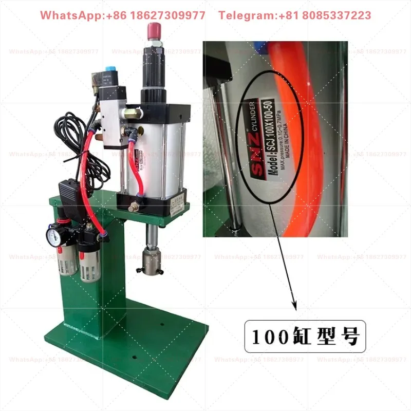 100 cylinder small pneumatic press, precision, punching, a-ir compression