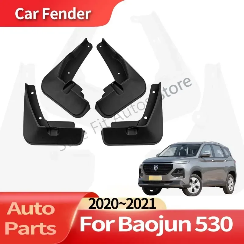 

Auto Accessories For Baojun 530 2020~2021 Fender Lining Car Fender Anti-sand Splash Mud Guard Skin Punch-free Installation Tools