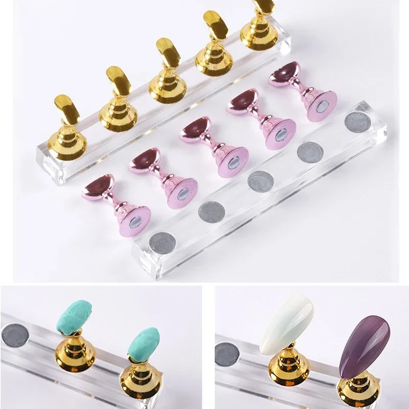 

Nail Holder With Base Showing Shelves Nail Stand For Press On Nails Fake Nail Tips Nail Art Display Stand Tool Showing Shelf