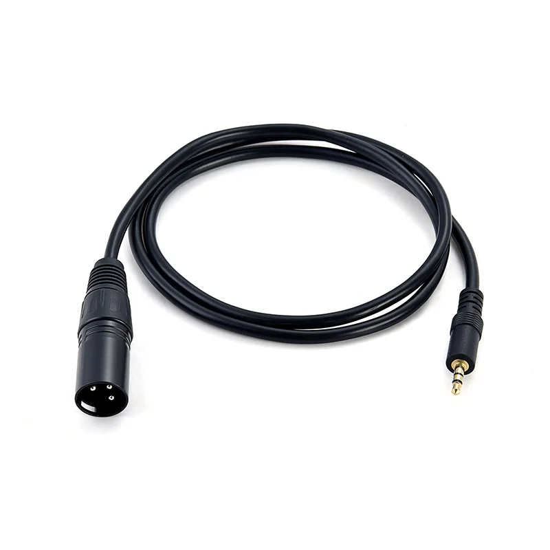 1-metrowy kabel audio stereo z gniazdem 3,5 mm męskim na XLR żeński do miksera głośnikowego z mikrofonem